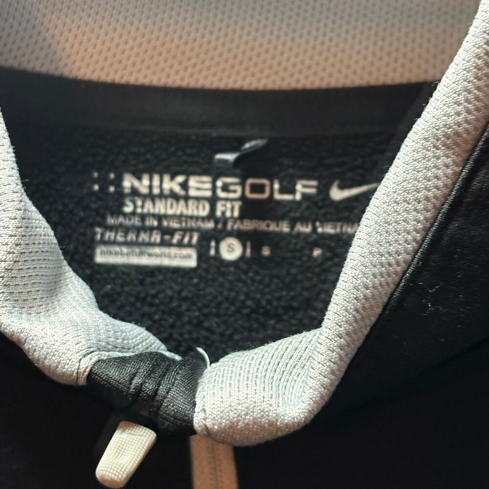 Nike Golf Therma-Fit 1/4 Zip Pullover Men’s Small Black Gray Athletic Jacket - Picture 2 of 6